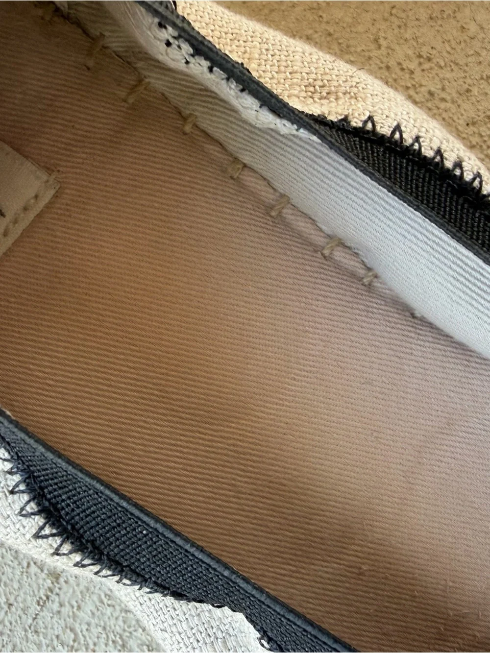 si || neutral canvas espadrille flats